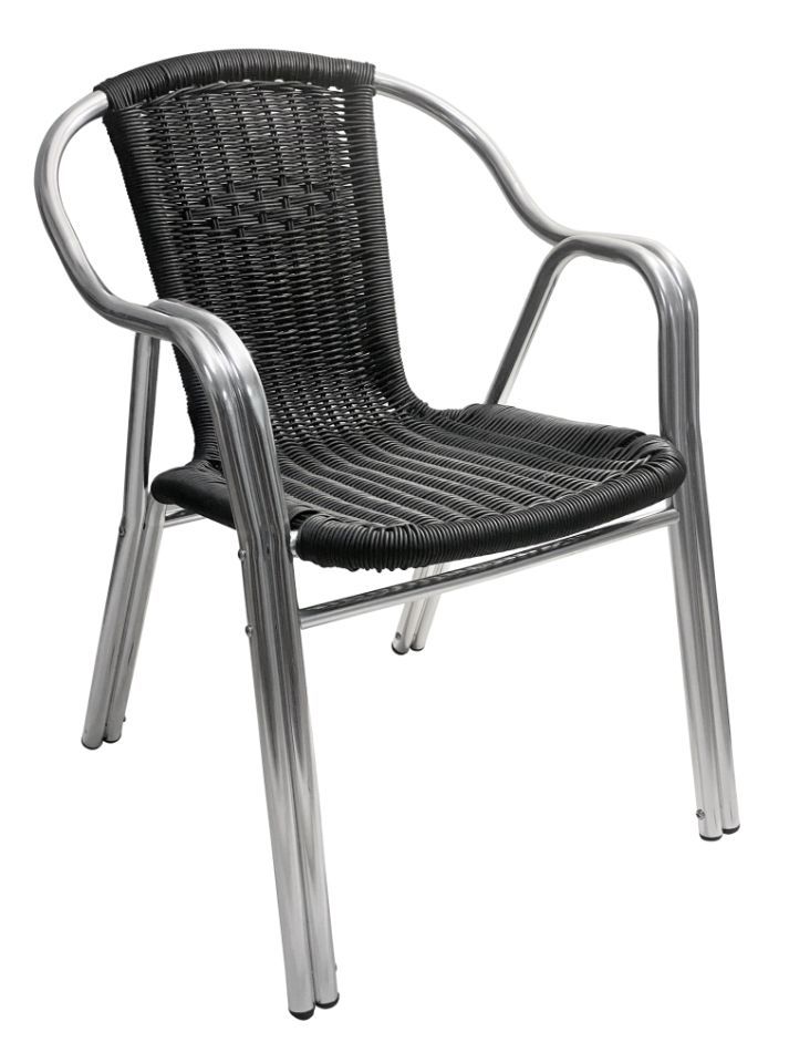 AL_C/BLK Aluminum Chair Black