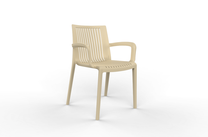 FLORANCE/SAND Polycarbon Fiberglass Chair