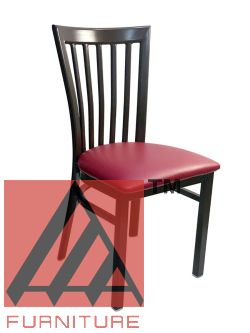 Glennie metal slat back side chair online