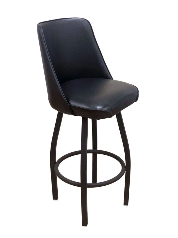 #SRB-316/BUCKET Single Ring #316 Swivel Bar Stool With Bucket