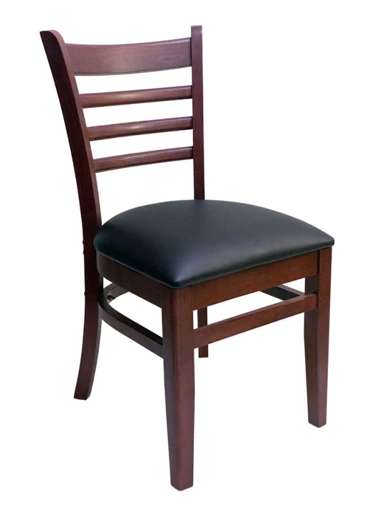 #411A/ Beech Ladder Chair Mahogany