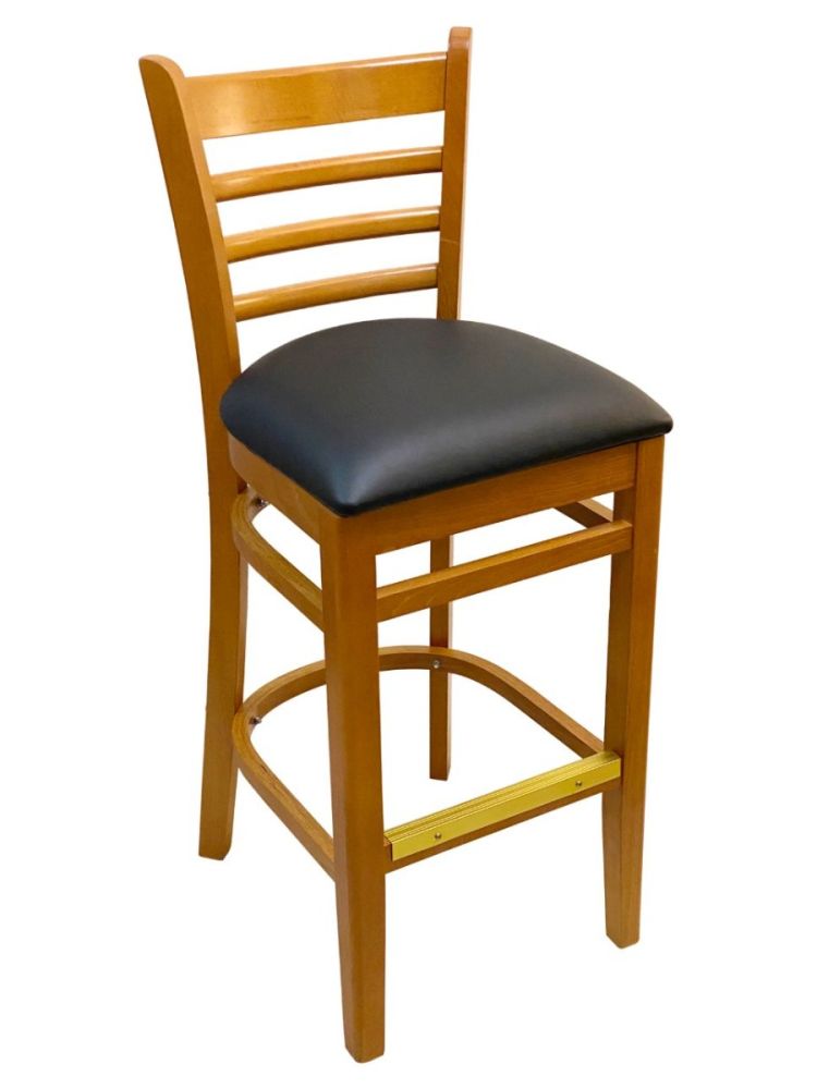 #411A-BS/ Beech Ladder Bar Stool Oak