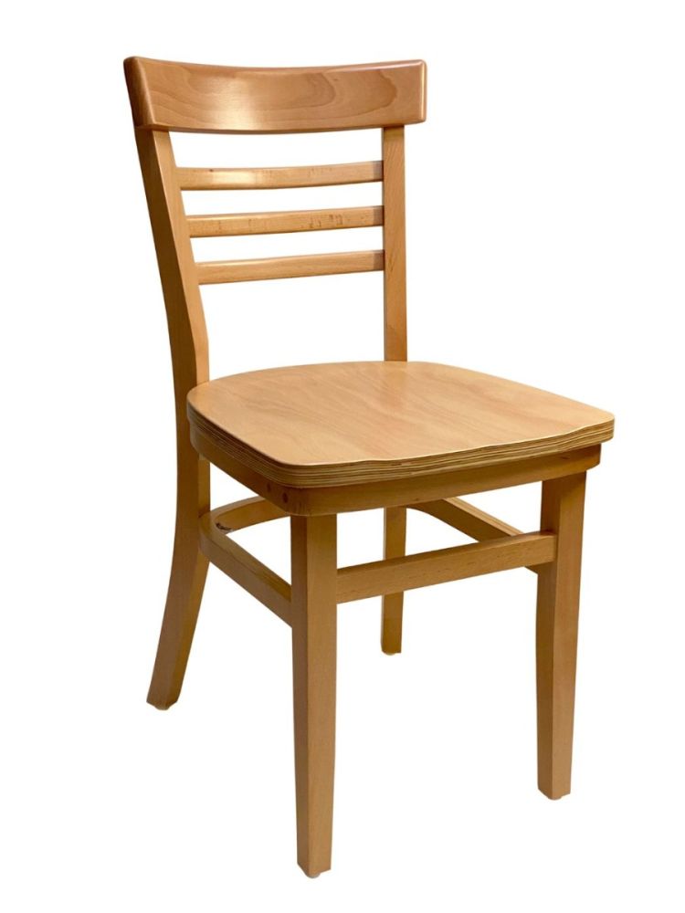 #412/ Steakhouse Chair Natural with Wood Seat