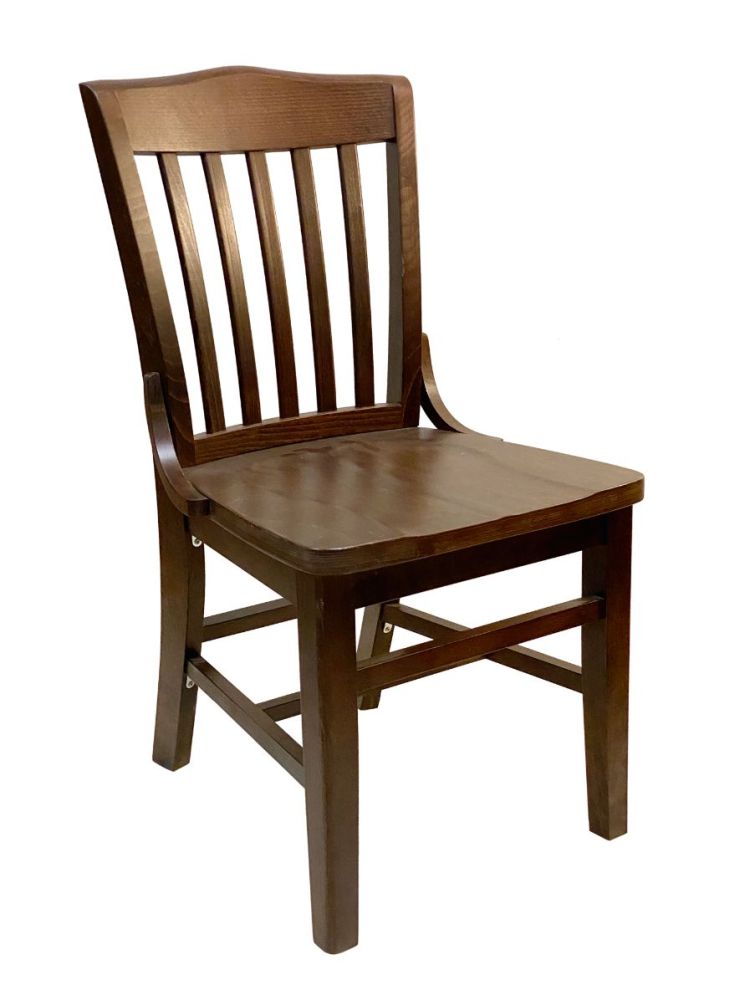 #415/ Beech School House Chair Walnut