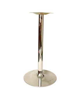 CTB22BH/ Chrome Table Base 22in Round Bar Height