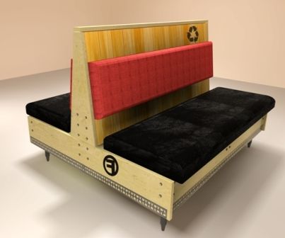 FB48D/ 48in FB Wood Double Booth