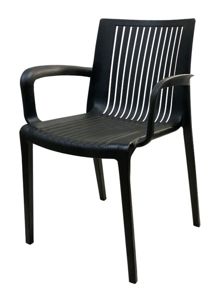 FLORANCE/BLK Polycarbon Fiberglass Chair