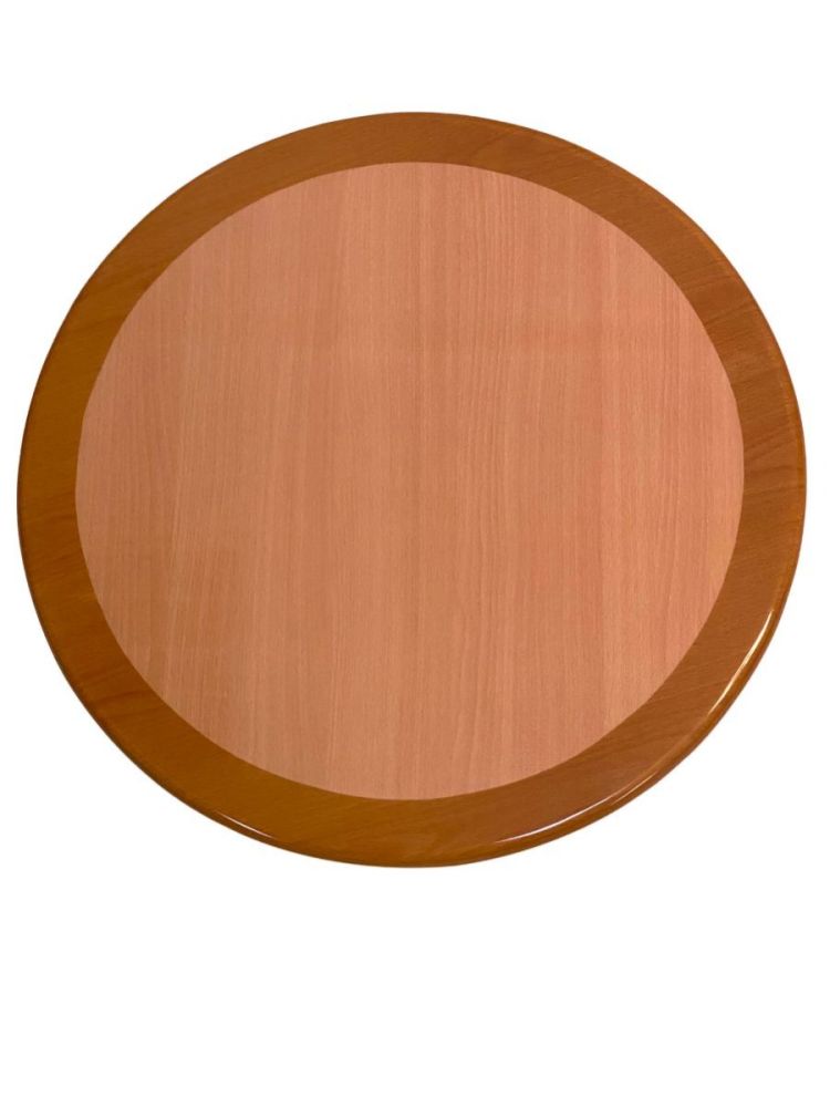 RNOT24R/ Resin Top w/ Dual Colors Natural/Oak 24in Round