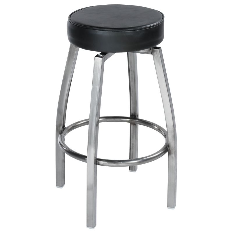 #SRB-316/CC Single Ring #316 Clear Coat Swivel Bar Stool