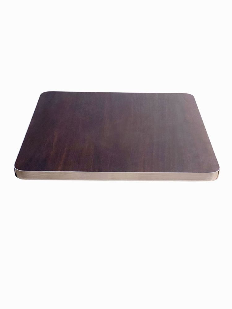 TT/ CHR Chrome T Molding Laminated Wood Top