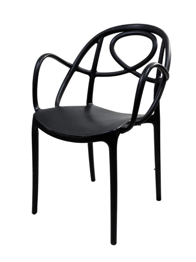 TWISTER/BLK Polycarbon Fiberglass Chair