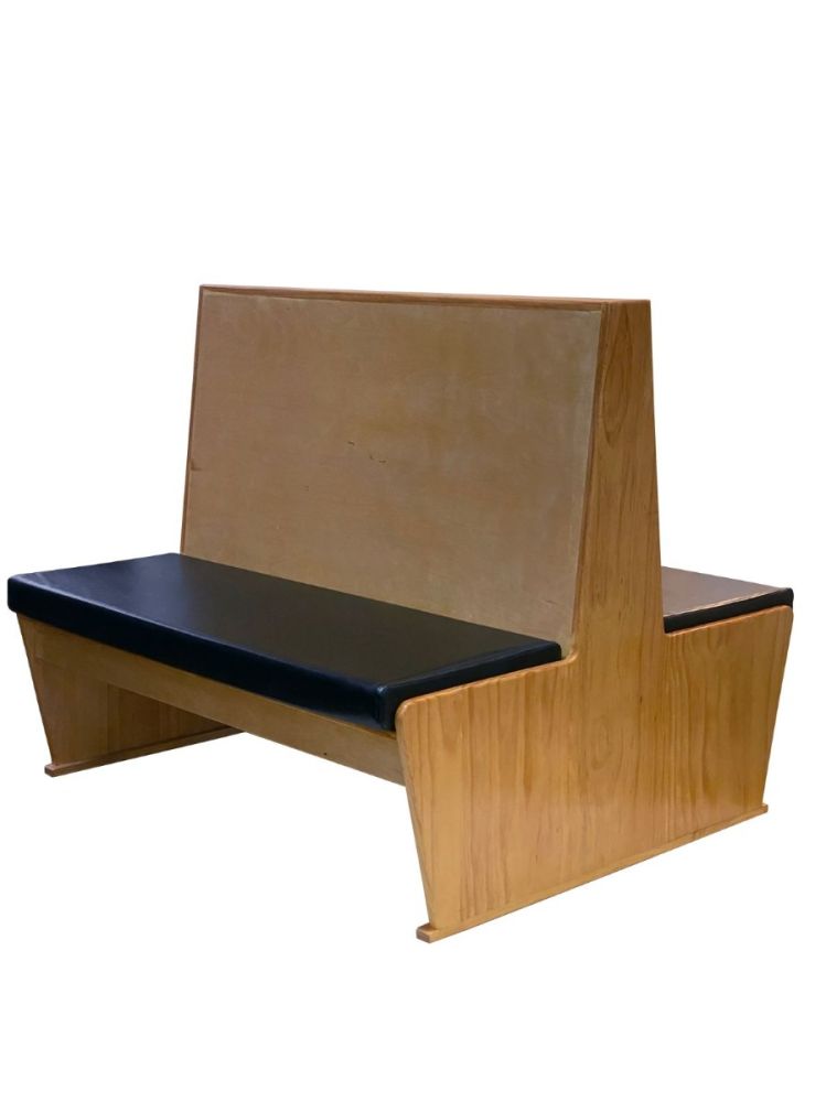 WFB48D/ 48in Wood Frame Flat Back Double Booth